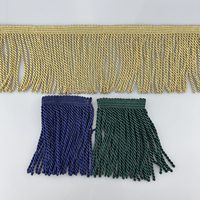 Bordure en boucle tressée en rayonne 100% de haute qualité, 7 pouces, frange lisse en bullion pour canapé, rideau, coussin décoratif