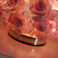 Nouveau Style Romantique Métal Rose Fleur Moderne Bureau Lumière Étude Travail Chevet Salle De Lecture Led Lampe De Table