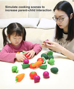 गैर विषैले सिलिकॉन सिलिकॉन काटने वाले बच्चों खिलौने बीपा मुफ्त खेल खाद्य सब्जियां फल बच्चों खिलौने खिलौने - Product Image 3