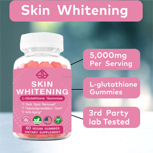 Gummies blanchissantes pour la peau à la L-Glutathion OEM pour adultes, collagène marin, vitamine C, saveur naturelle, 60 gummies pour les ongles, les cheveux et la peau - Product Image 4