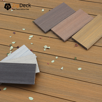 New Tech One-Click Set Panneau de terrasse en composite solide antidérapant Installation facile Système de terrasse extérieur ZipDeck WPC Decking