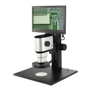 Ft-Opto FM110AM Motor Zoom 4K Smart Measuring Industry Inspection Both PC LCD LED Light Wide Field Deep View Video Microscope