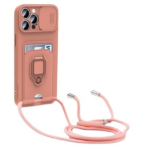 Coque de téléphone portable nouvelle conception très vendue pour <span class=keywords><strong>iPhone</strong></span> 17 Pro Max avec cordon et porte-cartes, étui de protection pour téléphone - Product Image 1