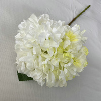 Hydrangea artificielle en gros, hydrangea artificiel à tige unique pour la décoration de la maison et de mariage