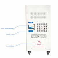 Régulateur de tension automatique 380V 220V 15/20/40/50/60/80/100kva Tns/svc Triphasé AC 50/60Hz Stabilisateur industriel SVC