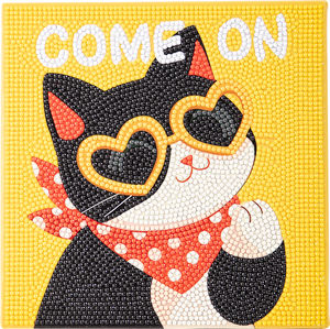 OEM Factory nuova pittura a diamante dipinta a mano stile moderno per <span class=keywords><strong>amanti</strong></span> dei gatti di moda per la decorazione della casa diamanti quadrati per bambini adulti - Product Image 1