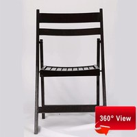 Chaise pliante portable empilable en bois blanc moderne - Imperméable, capacité de 500 lb, pour événements extérieurs, mariages, meubles de jardin