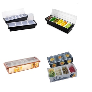 Contenitore per condimenti raffreddati con ghiaccio <span class=keywords><strong>Bar</strong></span> scatola per guarnire frutta a fette porta Dispenser - Product Image 3