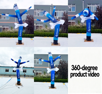 Modèle de danseur aérien gonflable imprimé sur mesure, publicité de fête, danseur aérien gonflable, tube man gonflable avec flèche