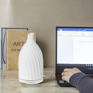 Premium Electric Ceramic Aroma Diffuser with LED <b>Light</b> & <b>Timer</b> <b>for</b> Home and Office Wellness - Product Image 2