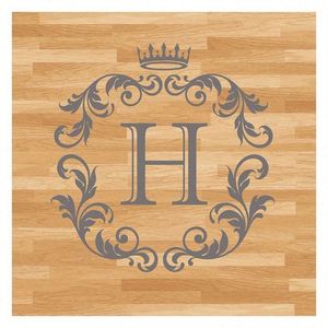 Pegatina Personalizada con Monograma para Corona de Boda, Iniciales, Letras, Monograma de Novios, Adhesivo Brillante Removible para Pared - Product Image 4