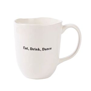 Tazza <span class=keywords><strong>in</strong></span> Ceramica a Righe con <span class=keywords><strong>Citazione</strong></span> Motivazionale 'Oggi è un Giorno Meraviglioso' Stampata Design Unico del Manico Articolo per Bere - Product Image 3