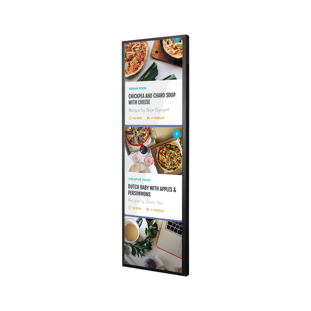 Digital Signage Advertising Player Shelf Edge ultra Wide Screen Display Stretched bar Lcd for Retail