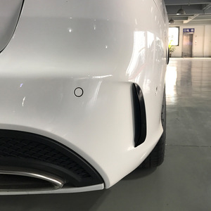 Mercedes-Benz C-Class Estate S205 C180 C200 AMG Rear Bumper Air Intake Decal Piano Black Carbon Fiber Texture Plastic Weather - Product Image 4