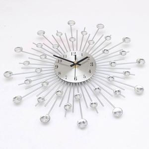 Juego de Relojes de Pared de Cuarzo de Plástico, Diseño Art Deco, Estilo Antiguo, Color Blanco, Moderno, con Movimiento Electrónico Silencioso - Product Image 2