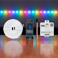 Contrôleur SPI RGB SP638E, alimentation 12V 100W, application Bluetooth, télécommande RF 2.4G pour bande lumineuse LED RGBIC adressable