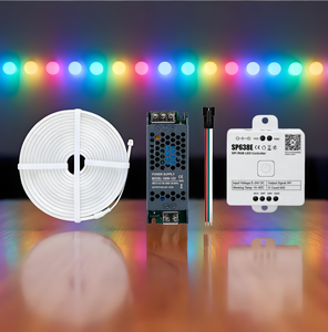 SP638E SPI RGB <strong>LED</strong> Controller Kit: 12V 100W Power Supply &amp; Connector | Bluetooth App &amp; RF 2.4G | for Addressable Neon <strong>Strips</strong> - Product Image 1