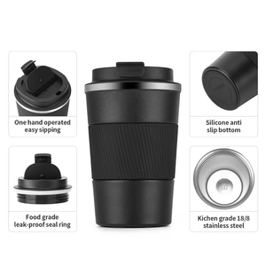 Vaso Mezclador Deportivo de Acero Inoxidable con Logotipo Personalizado, Taza de Café de 510 ml, Botella para Gimnasio, Proteínas y Fitness - Product Image 3