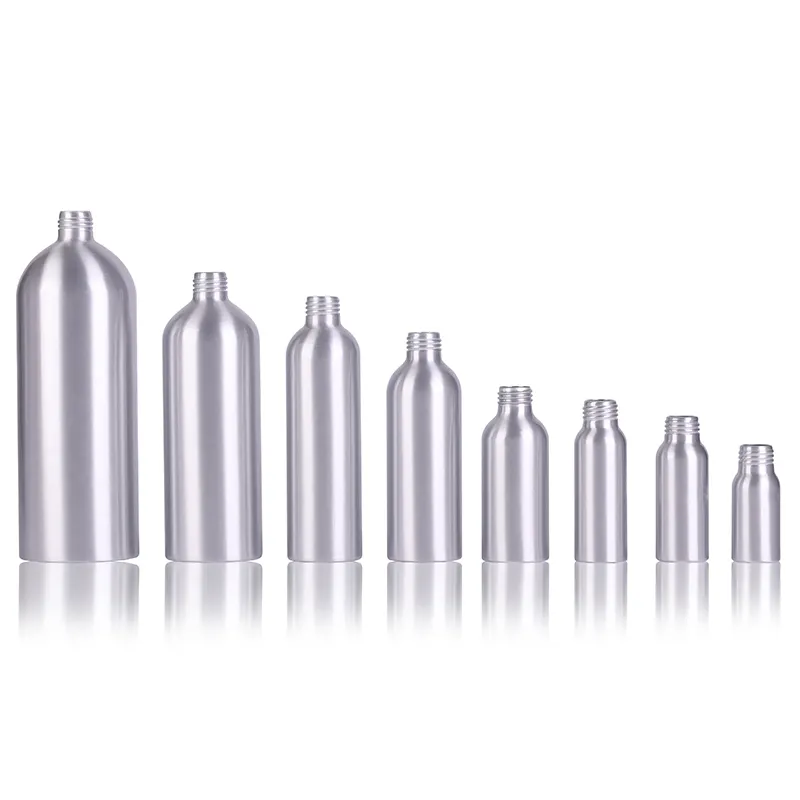 150Ml 200Ml 250Ml 300Ml 500Ml Aluminium Fles Met Metalen Zilveren Schroefdop