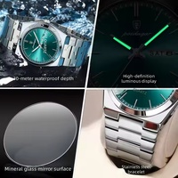 Top marque mains lumineuses montre à Quartz mode affaires hommes montre-bracelet bracelet en acier inoxydable bracelet montre de luxe pour hommes