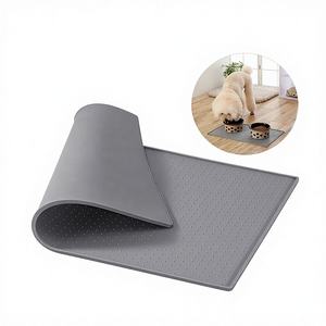 Hot selling silicone cat dog food <b>mat</b> <b>waterproof</b> pet feeding <b>mat</b> non-slip dog bowl <b>mat</b> for food and water - Product Image 5