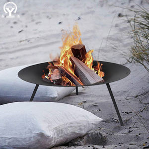 Extérieur Portable Jardin Patio Feu De Bois Foyer Multifonctionnel Simple Chauffage Cheminée BBQ Grills avec <span class=keywords><strong>Grille</strong></span> De Cuisson - Product Image 6