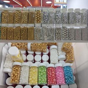 Perles comestibles blanches pour gâteaux, perles de sucre dorées et argentées, bonbons pressés en forme de cœur et d'étoile, décorations de pâtisserie, perles, prix d'usine - Product Image 4