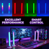 Lumière LED RGB pour bar, synchronisation musicale, éclairage rythmique, contrôle par application, ambiance télévisuelle, rétroéclairage, 2 pièces/ensemble