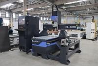 Centrale électrique de CA-6090 de routeur en bois de CNC d'ATC industriel linéaire de rendement élevé pour le routeur productif de commande numérique par ordinateur de 4 axes de travail du bois