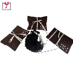 Customizable Logo Hair Bag with Soft Satin Ribbon Biodegradable Poly Material for Cosmetics Perfumes <b>Lipsticks</b> Eye Creams - Product Image 5