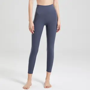 Cintura alta Levantamiento de cadera sensación desnuda legging 3XL Tallas grandes fitness Yoga Pantalones