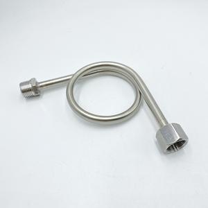 Manomètre hydraulique en acier au carbone de soudage OEM tuyaux de condenseur manomètre vanne de siphon - Product Image 4