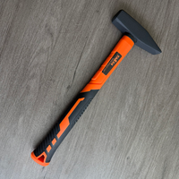 Marteau de mécanicien industriel homologué GS 500g avec manche en fibre de verre antidérapant, support OEM personnalisé pour le frappage du métal