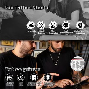 Phomemo M08F Impresora inalámbrica de plantilla de transferencia de tatuajes Máquina copiadora térmica de transferencia de tatuajes Compatible con teléfonos inteligentes y PC - Product Image 3