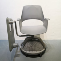 Chaise pivotante de salle de classe pour les étudiants, meuble de dossier, avec roulettes, idéal pour les étudiants