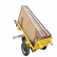 Chariots électriques pour chantiers de construction, chariots spéciaux pour le transport de carreaux, de sable, de ciment et de grandes dalles, camions à plateau