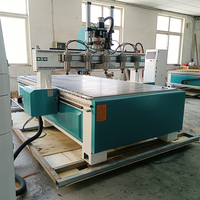 Routeur CNC à Têtes Multiples Robuste 1325 1530 2030 2040 Graveur et Découpeur 3D pour le Bois avec Moteur Servo à Vide Haute Précision