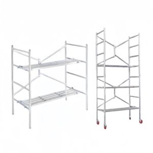 무대 설치에 사용되는 핫 세일 안정적인 중강 현대 H-프레임 발판 받침 캐스터와 휴대용 접이식 발판 - Product Image 2