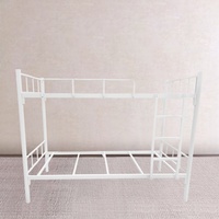 Lit superposé double convertible en métal moderne et pas cher, pliable avec glissière, pour la maison, l'appartement, l'école, le dortoir, l'hôtel, la chambre à coucher, les enfants et les adultes