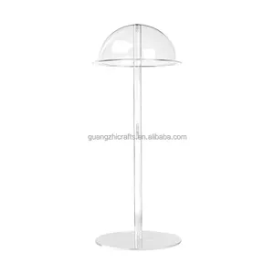 Counter Table Acrylic Hat Rack Stand Clear Acrylic Hair Accessory Holder for Boutique Vendors
