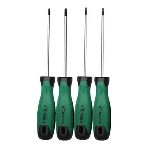 Jeu de tournevis Xtuosen, Phillips et plat, avec poignée magnétique antidérapante, outils de bricolage, 4 pièces - Product Image 1