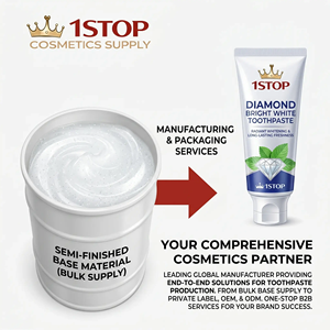 Dentifrice blanchissant à la niacinamide pour le soin et le renforcement des dents, la prévention des caries et l'éclaircissement, formule standard sans étiquette - Product Image 1