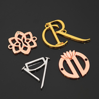 Accessoires de vêtement, sac, chaussure, abaya, hijab, étiquettes en relief, logo de marque personnalisé, quincaillerie, étiquette métallique plaquée, écologique pour
