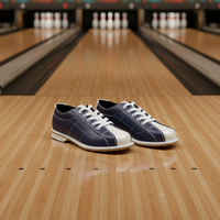 Nouvelles Chaussures de Bowling B&G HS7051 2026 Personnalisables en Cuir Véritable, Semelle Supérieure Respirante et Durable pour Usage Intérieur, Rouge Orange