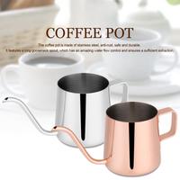 Mini brassage 250ml 350ml 600ml poignée en acier inoxydable bec de thé cafetière goutte à goutte sur col de cygne bouilloire à café