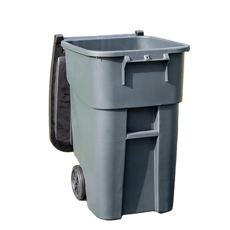 200 л HDPE открытый большой размер Печатный контейнер для мусора мусорное ведро