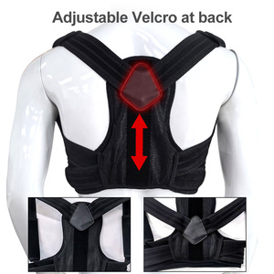 Nueva venta al por mayor de tela de malla ajustable transpirable Corrector de <span class=keywords><strong>postura</strong></span> de columna vertebral jorobada correa trasera cinturones de soporte para hombres - Product Image 2