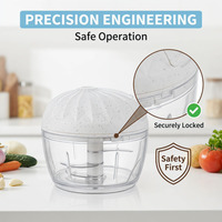 Mini robot culinaire sans fil à main outil à salade coupe-légumes réglable à grande vitesse coupe-ail