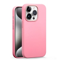 Coque de téléphone antichoc en silicone liquide avec anneau caméra en aluminium personnalisé OEM, couleurs variées, magnétique, pour iPhone 15 Pro Max