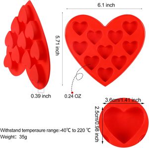 Custom Heart Shape <b>Silicone</b> <b>Mold</b> for Chocolate <b>Soap</b> Resin or Candy for Kitchen Cake Tools <b>Soap</b> <b>Mold</b> Trays - Product Image 3